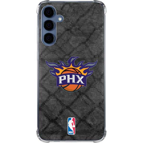 NBA Phoenix Suns Dark Rust Galaxy S24 Clear Case
