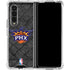 NBA Phoenix Suns Dark Rust Galaxy Z Fold4 5G Clear Case