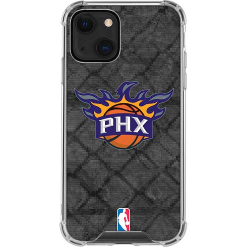 NBA Phoenix Suns Dark Rust iPhone 13 Mini Clear Case