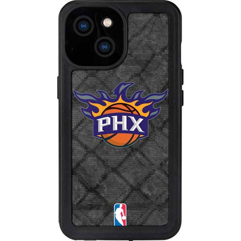 NBA Phoenix Suns Dark Rust iPhone 13 Mini Waterproof Case