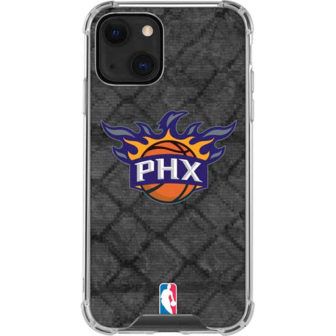 NBA Phoenix Suns Dark Rust iPhone 14 Clear Case