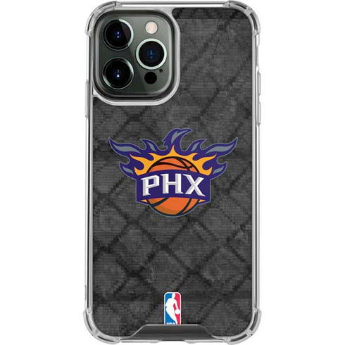 NBA Phoenix Suns Dark Rust iPhone 15 Pro Max Clear Case