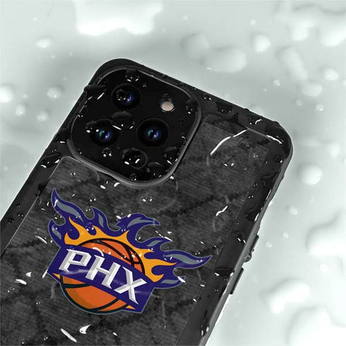 NBA Phoenix Suns Dark Rust iPhone 14 Pro Max Waterproof Case