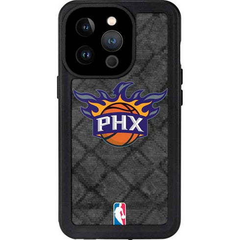 NBA Phoenix Suns Dark Rust iPhone 14 Pro Waterproof Case