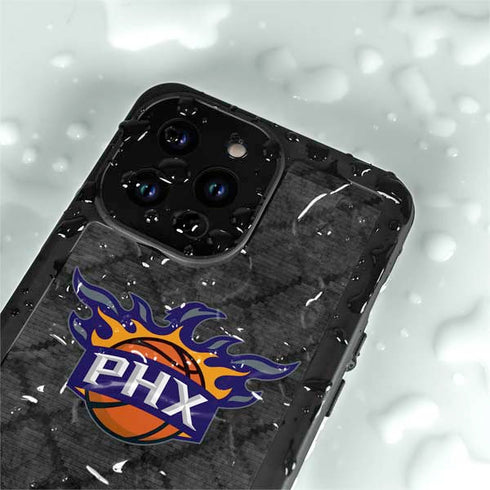 NBA Phoenix Suns Dark Rust iPhone 14 Pro Waterproof Case