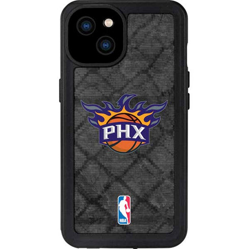 NBA Phoenix Suns Dark Rust iPhone 15 Plus Waterproof Case