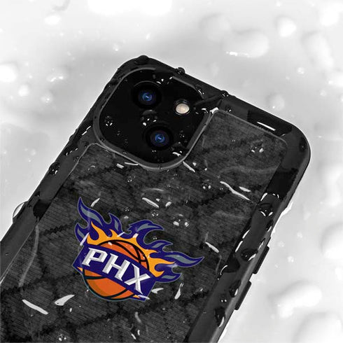 NBA Phoenix Suns Dark Rust iPhone 15 Plus Waterproof Case