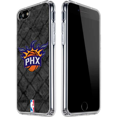 NBA Phoenix Suns Dark Rust iPhone SE (2nd & 3rd Gen) Clear Case