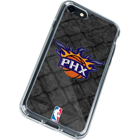 NBA Phoenix Suns Dark Rust iPhone SE (2nd & 3rd Gen) Clear Case