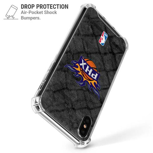 NBA Phoenix Suns Dark Rust iPhone XS Max Clear Case