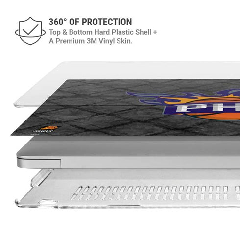 NBA Phoenix Suns Dark Rust MacBook Air 13in M1 (2021) Case plus Skin
