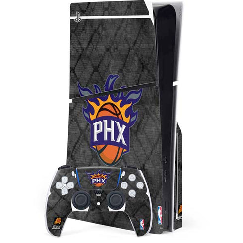NBA Phoenix Suns Dark Rust PS5 Slim Disk Bundle Skin