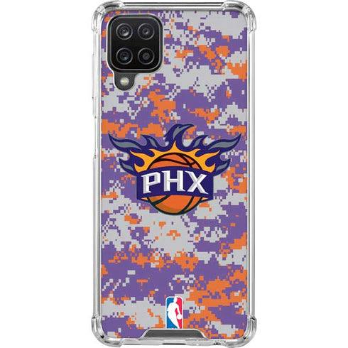 NBA Phoenix Suns Digi Camo Galaxy A12 Clear Case