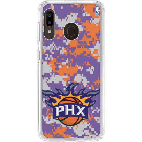 NBA Phoenix Suns Digi Camo Galaxy A20 Clear Case