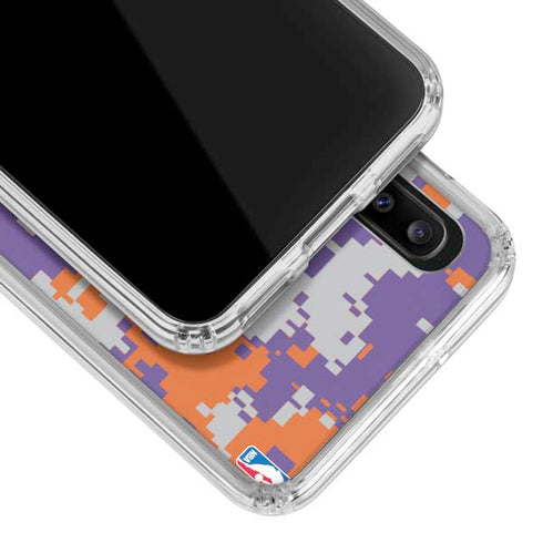 NBA Phoenix Suns Digi Camo Galaxy A20 Clear Case