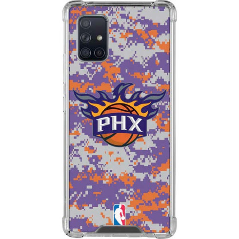 NBA Phoenix Suns Digi Camo Galaxy A71 5G Clear Case