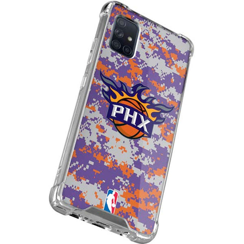 NBA Phoenix Suns Digi Camo Galaxy A71 5G Clear Case