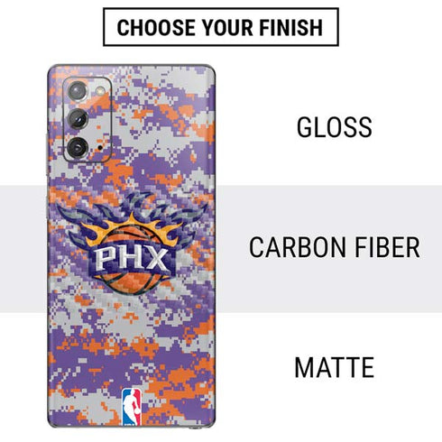 NBA Phoenix Suns Digi Camo Galaxy Note20 5G Skin