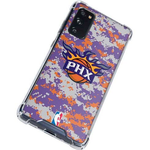 NBA Phoenix Suns Digi Camo Galaxy S20 FE Clear Case