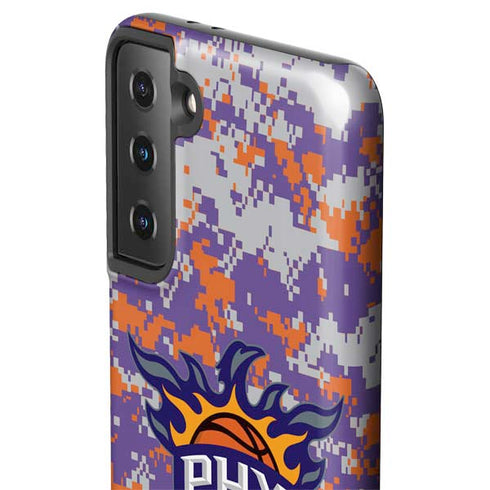 NBA Phoenix Suns Digi Camo Galaxy S21 Plus 5G Pro Case
