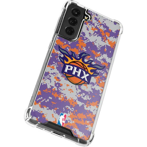 NBA Phoenix Suns Digi Camo Galaxy S22 Clear Case