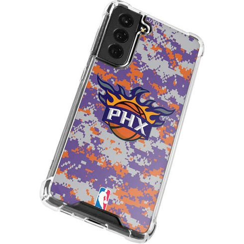NBA Phoenix Suns Digi Camo Galaxy S22 Plus Clear Case