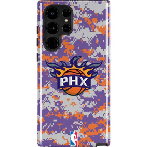 NBA Phoenix Suns Digi Camo Galaxy S22 Ultra Pro Case