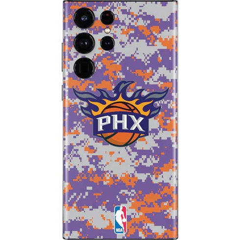 NBA Phoenix Suns Digi Camo Galaxy S22 Ultra Skin