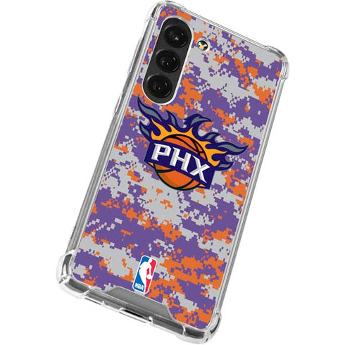 NBA Phoenix Suns Digi Camo Galaxy S23 Clear Case