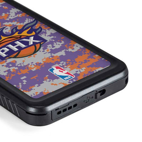 NBA Phoenix Suns Digi Camo Galaxy S23 Waterproof Case