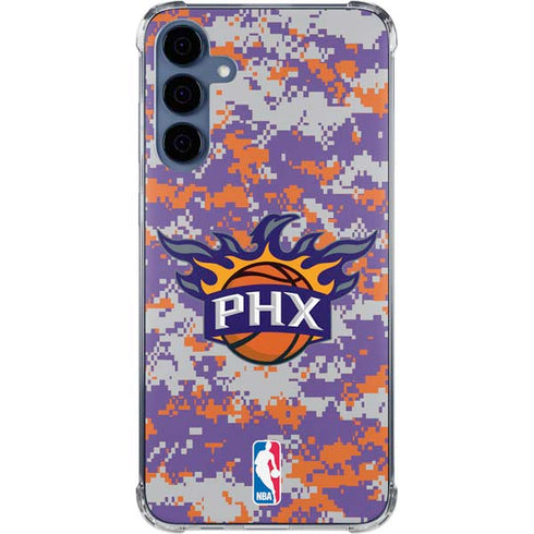 NBA Phoenix Suns Digi Camo Galaxy S24 Clear Case