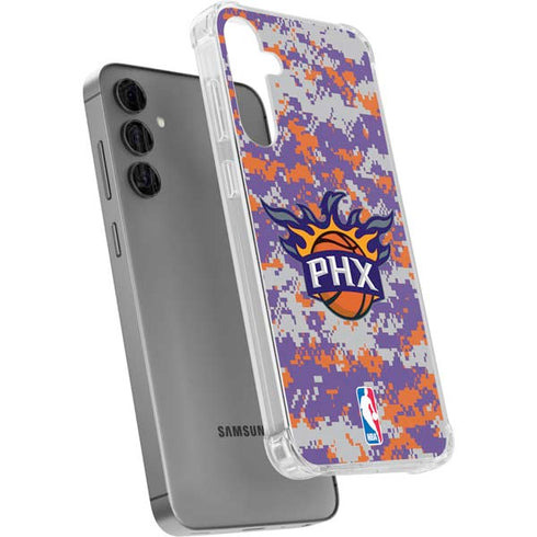 NBA Phoenix Suns Digi Camo Galaxy S24 Plus Clear Case