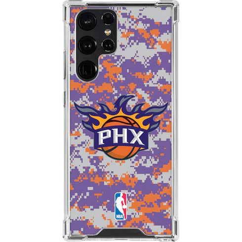 NBA Phoenix Suns Digi Camo Galaxy S24 Ultra Clear Case