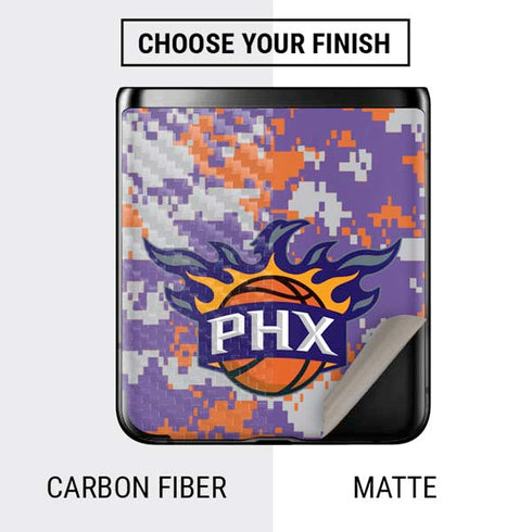 NBA Phoenix Suns Digi Camo Galaxy Z Flip Skin