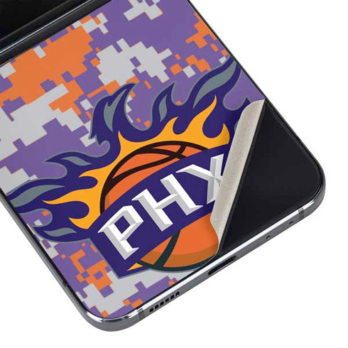 NBA Phoenix Suns Digi Camo Galaxy Z Flip5 5G Skin