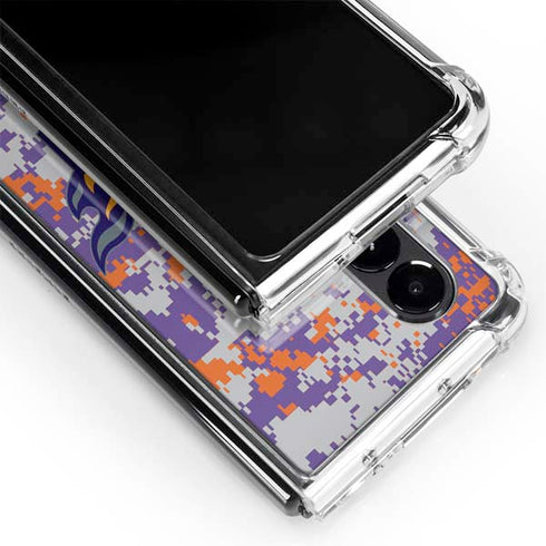 NBA Phoenix Suns Digi Camo Galaxy Z Fold4 5G Clear Case