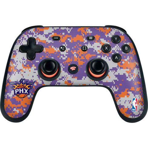 NBA Phoenix Suns Digi Camo Google Stadia Controller Skin