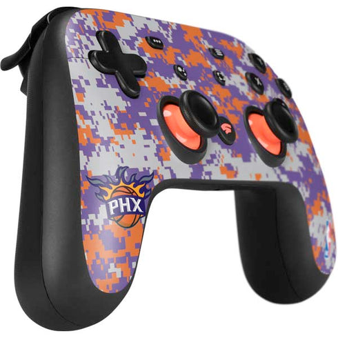 NBA Phoenix Suns Digi Camo Google Stadia Controller Skin