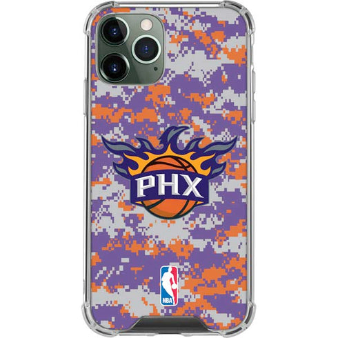 NBA Phoenix Suns Digi Camo iPhone 11 Pro Max Clear Case