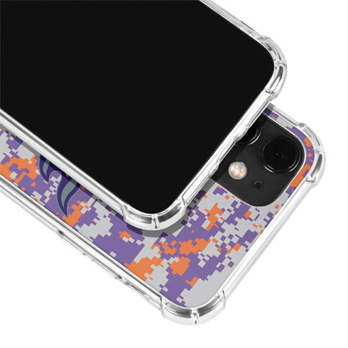 NBA Phoenix Suns Digi Camo iPhone 12 Clear Case