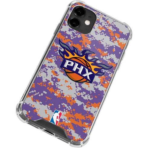 NBA Phoenix Suns Digi Camo iPhone 12 Mini Clear Case