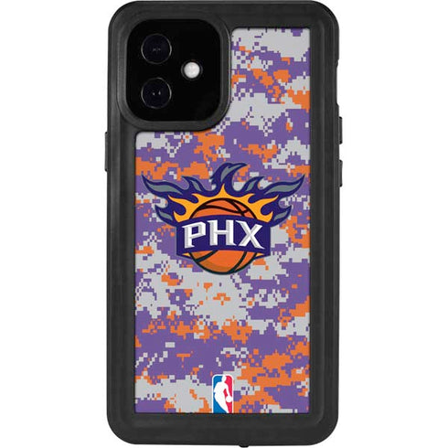 NBA Phoenix Suns Digi Camo iPhone 12 Mini Waterproof Case