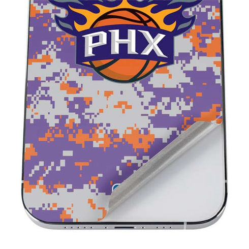 NBA Phoenix Suns Digi Camo iPhone 12 Pro Skin