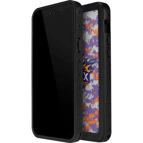 NBA Phoenix Suns Digi Camo iPhone 12 Pro Waterproof Case