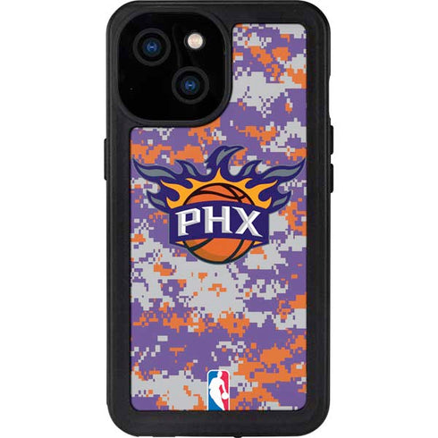NBA Phoenix Suns Digi Camo iPhone 13 Mini Waterproof Case