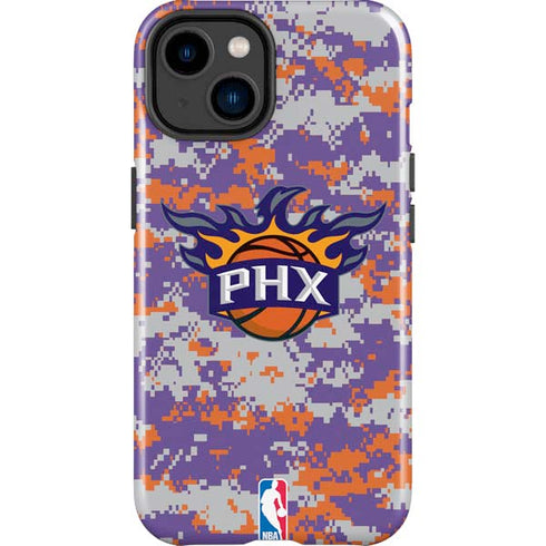 NBA Phoenix Suns Digi Camo iPhone 14 Plus Impact Case