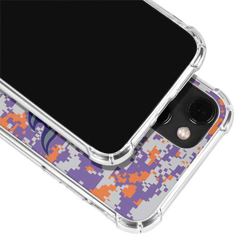 NBA Phoenix Suns Digi Camo iPhone 15 Plus Clear Case