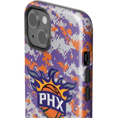 NBA Phoenix Suns Digi Camo iPhone 15 Impact Case