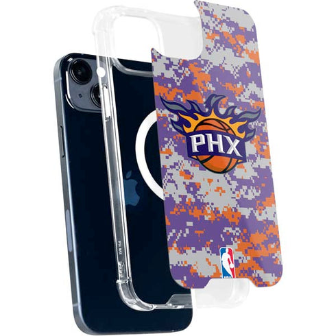 NBA Phoenix Suns Digi Camo iPhone 15 Plus MagSafe Case