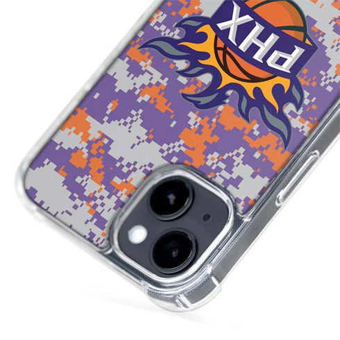 NBA Phoenix Suns Digi Camo iPhone 15 Plus MagSafe Case